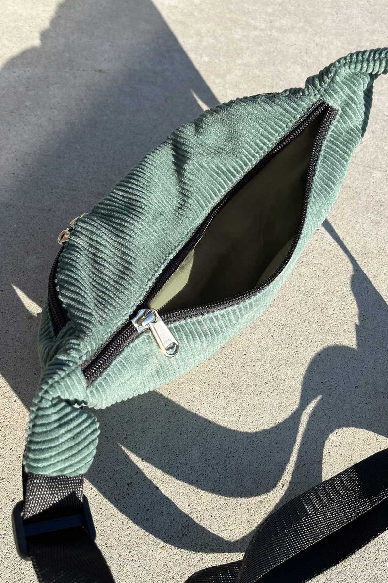 teal Corduroy Bum Bag