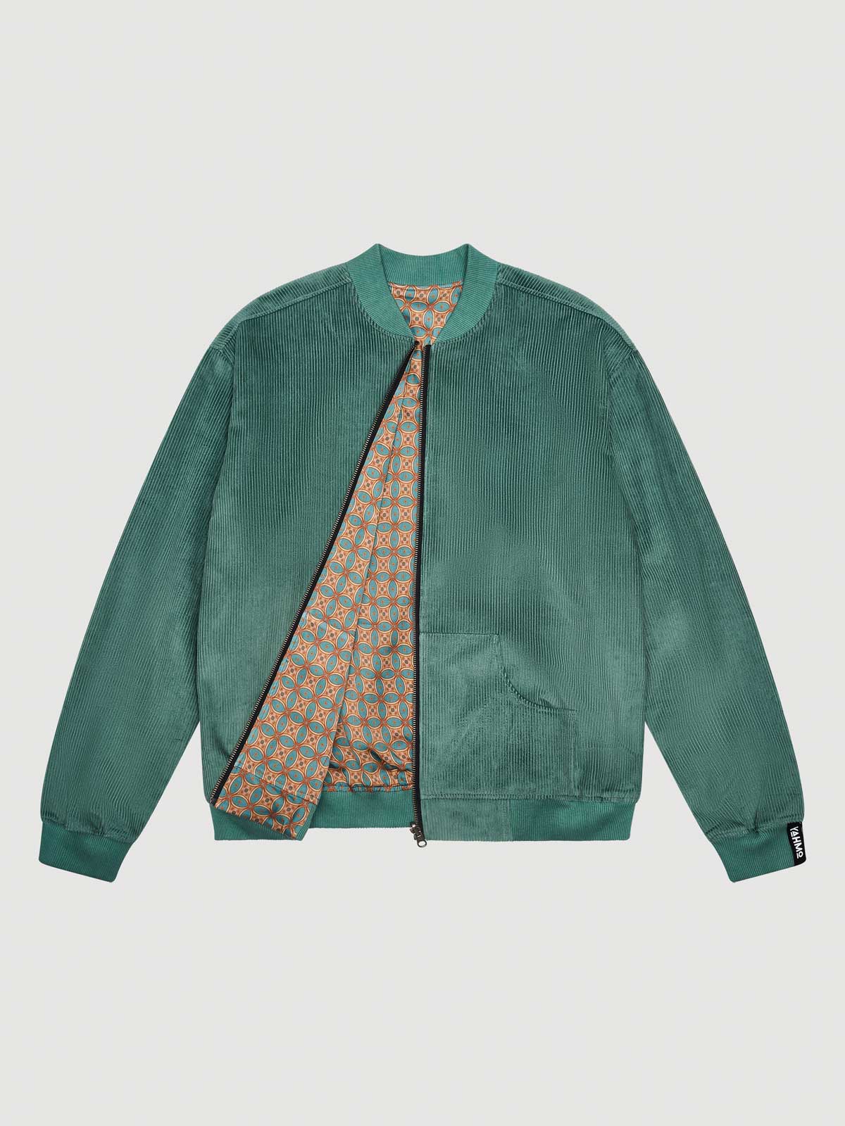 atlas/teal Reversible Bomber Corduroy