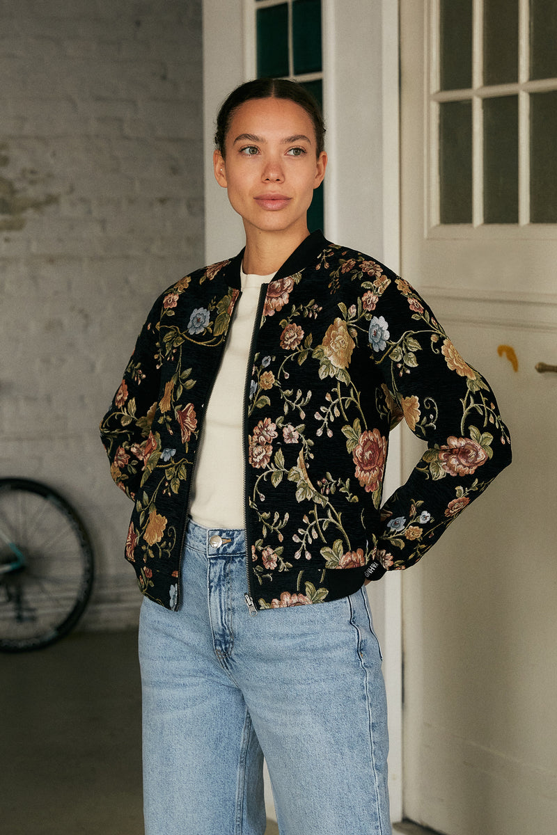 antique/black Reversible Sofa Bomber