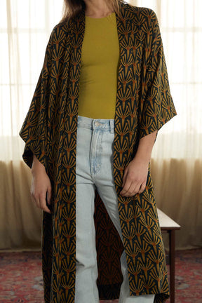 artdeco Kimono aus Cupro