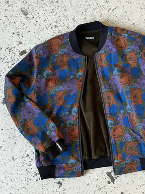 bloom/olive Reversible Bomber Corduroy