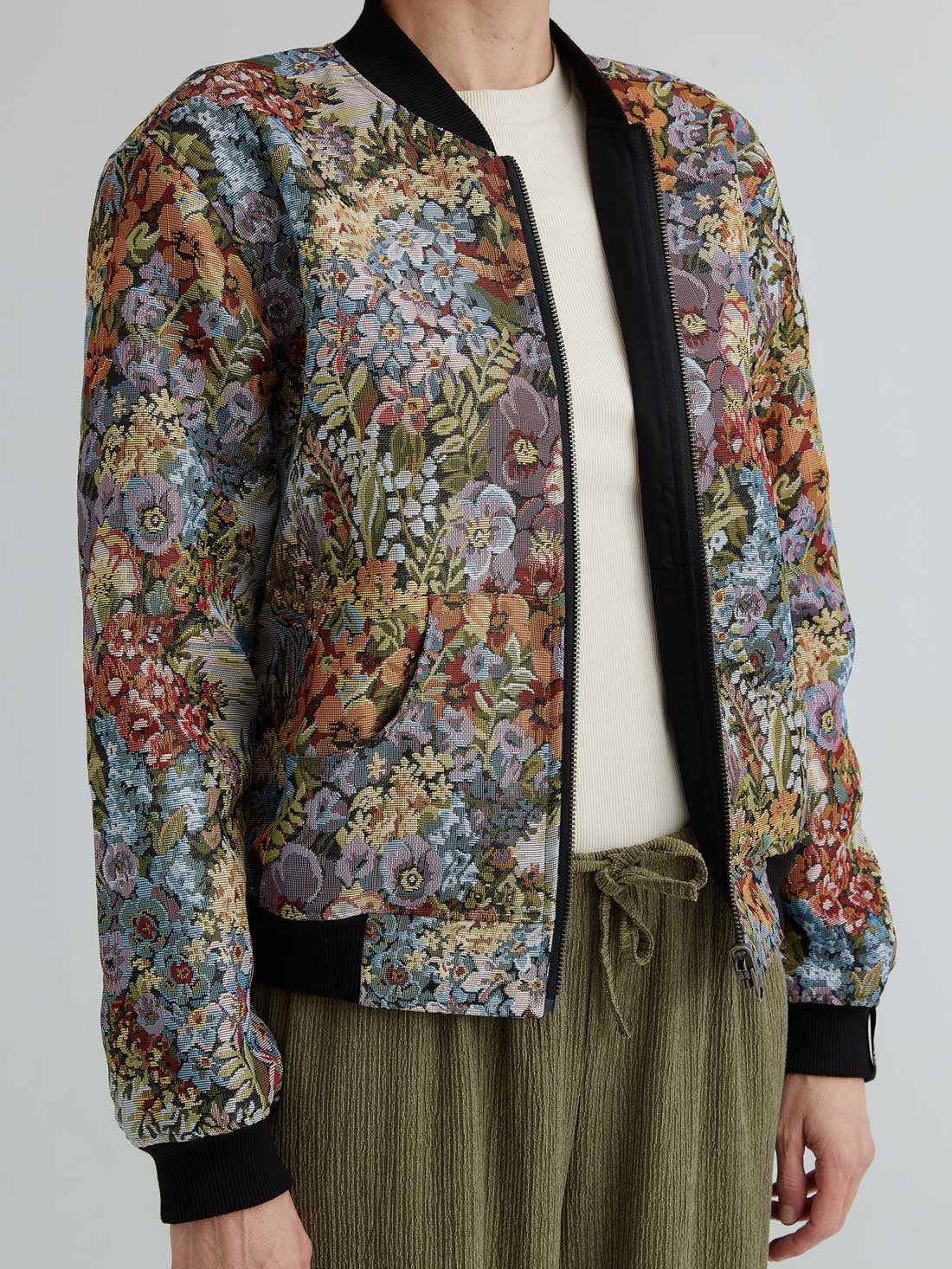 bouquet/black Reversible Sofa Bomber