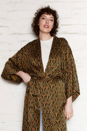 artdeco Kimono aus Cupro