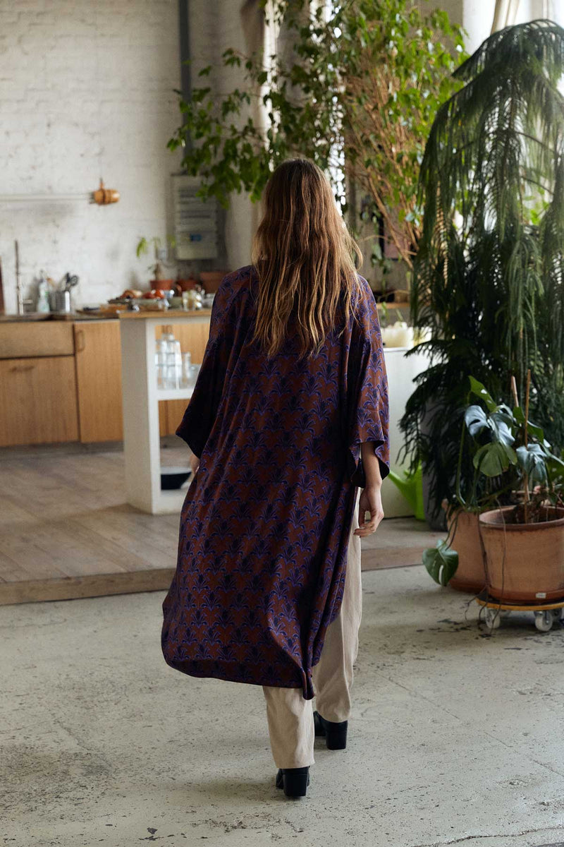 moka Better-Than-Silk Kimono