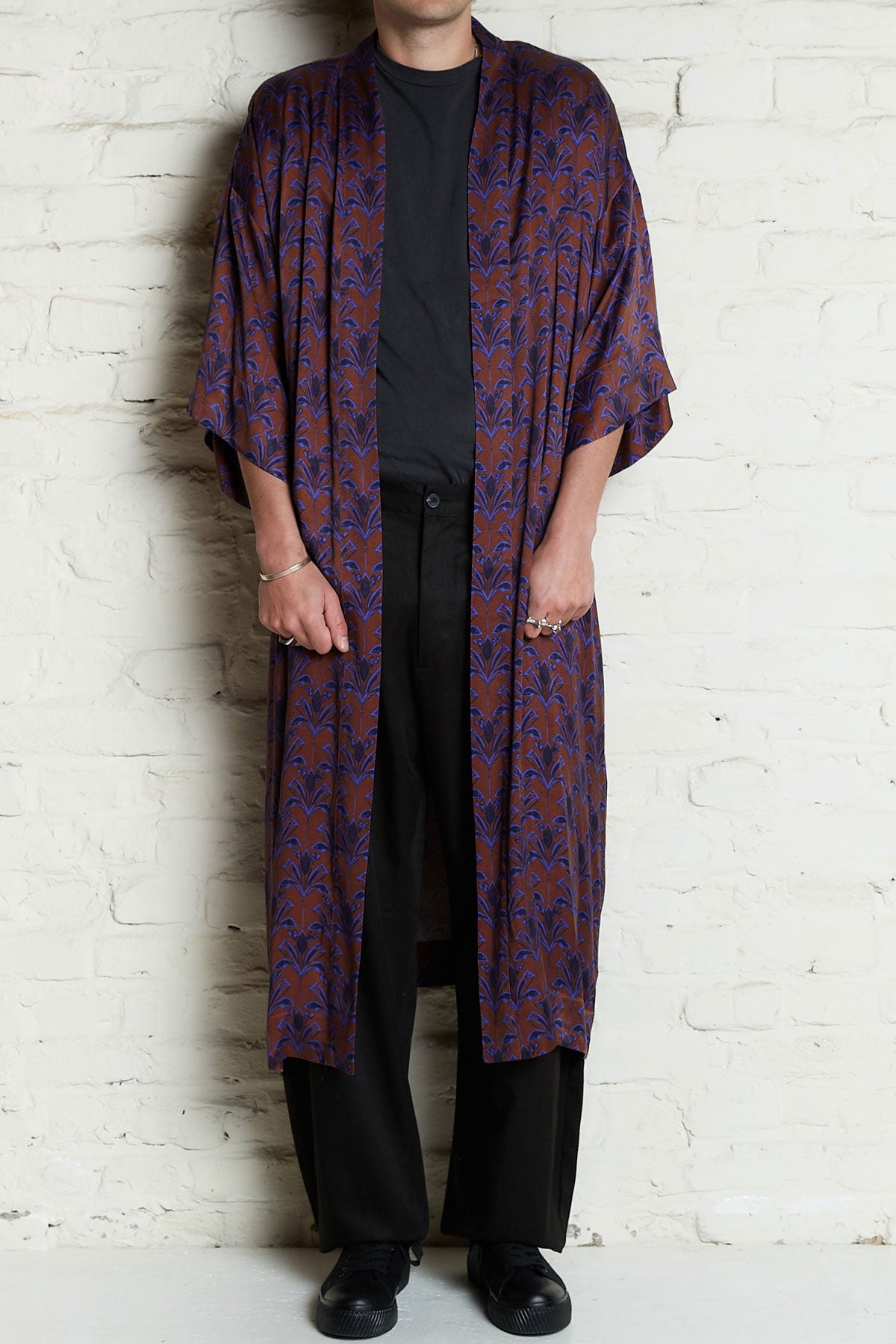 moka Better-Than-Silk Kimono