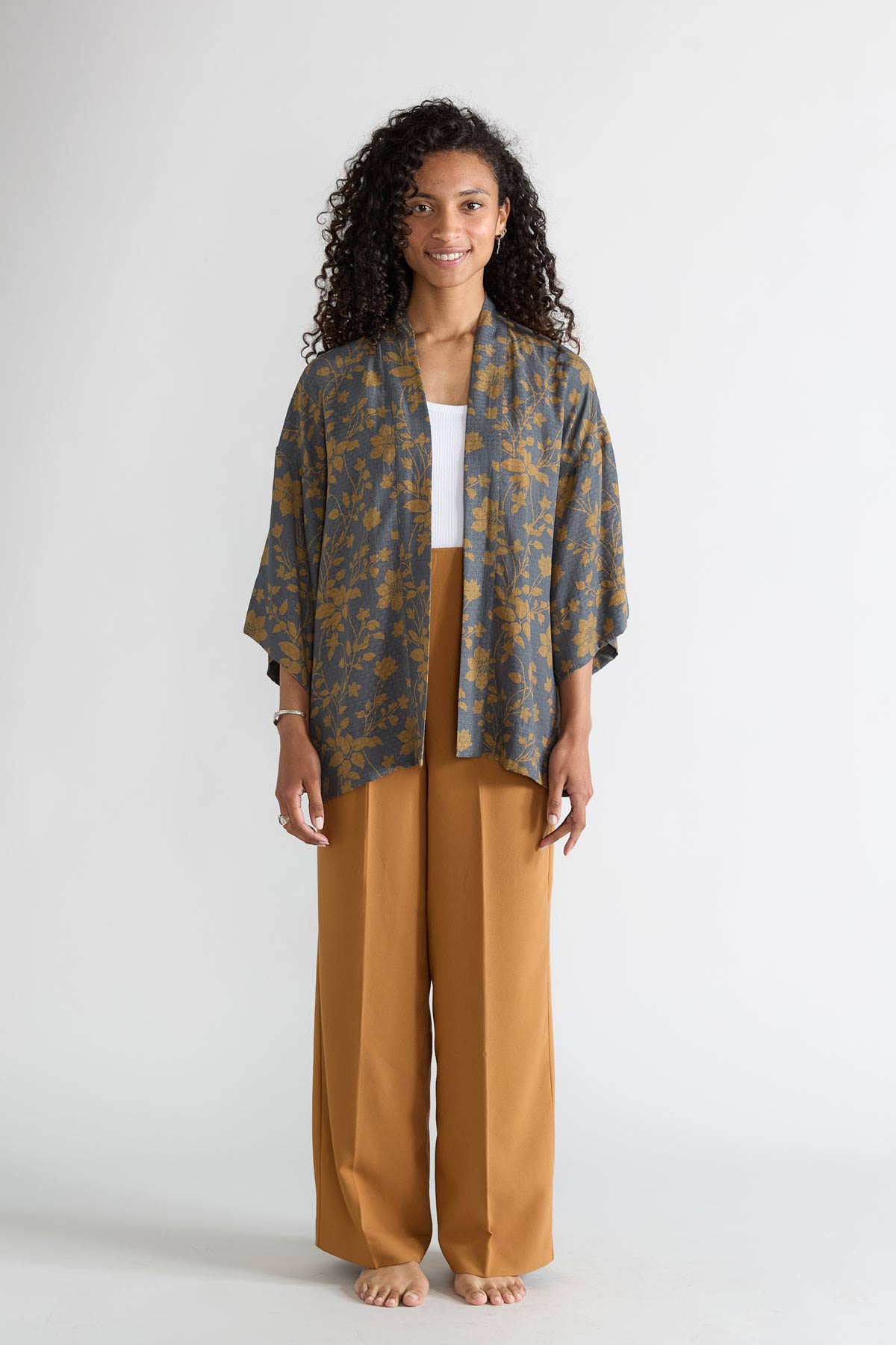 ikebana Luxurious Everyday Kimono