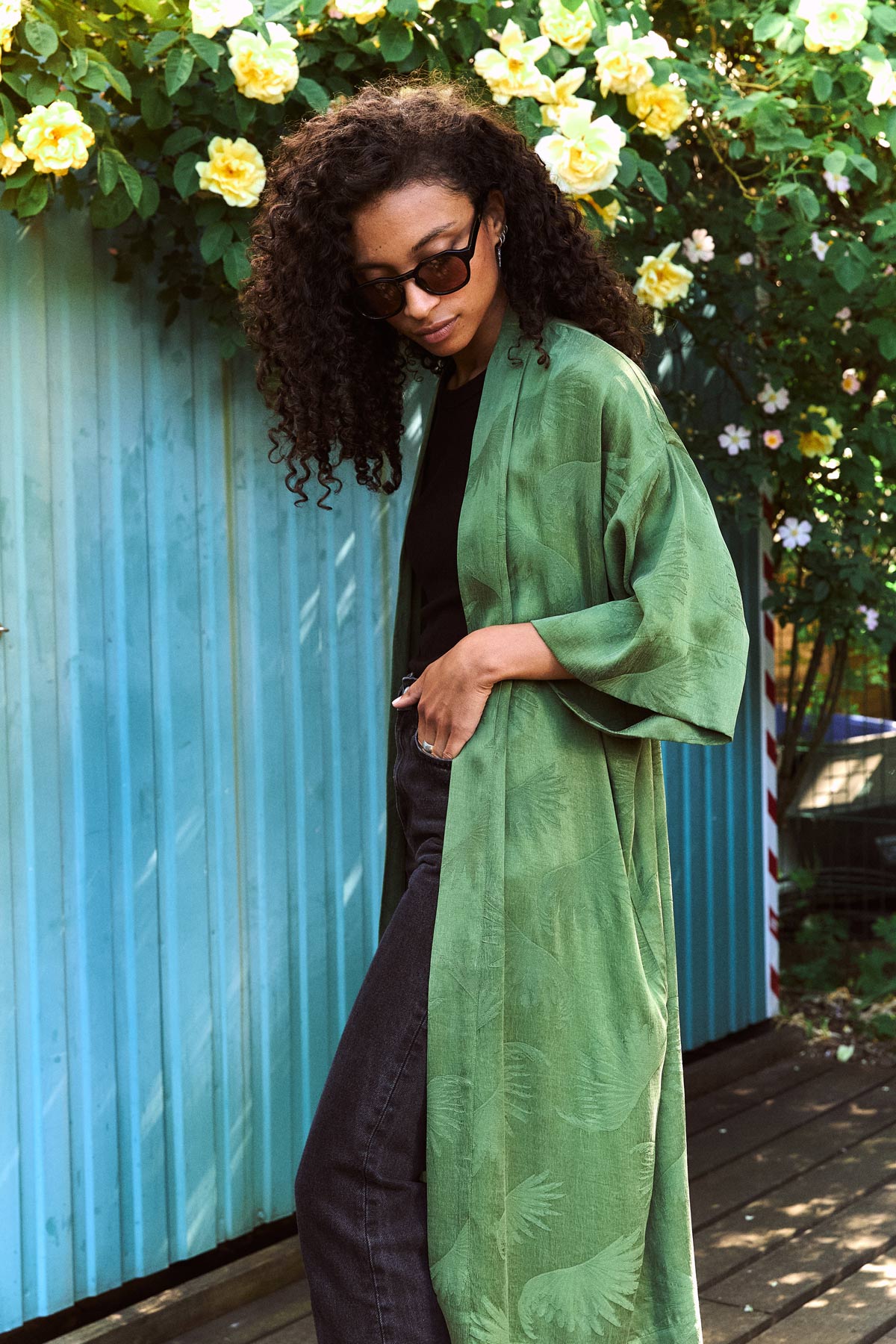 matcha Better-Than-Silk Kimono