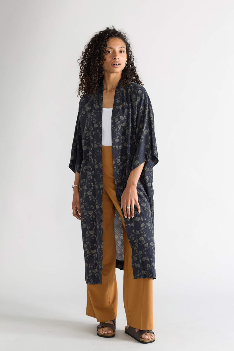 midnight Better-Than-Silk Kimono