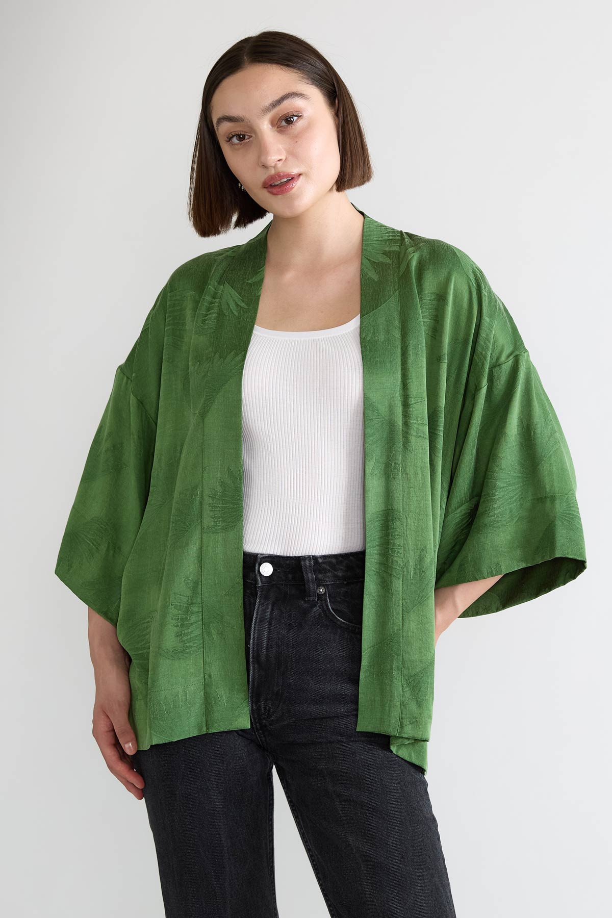 matcha Luxurious Everyday Kimono