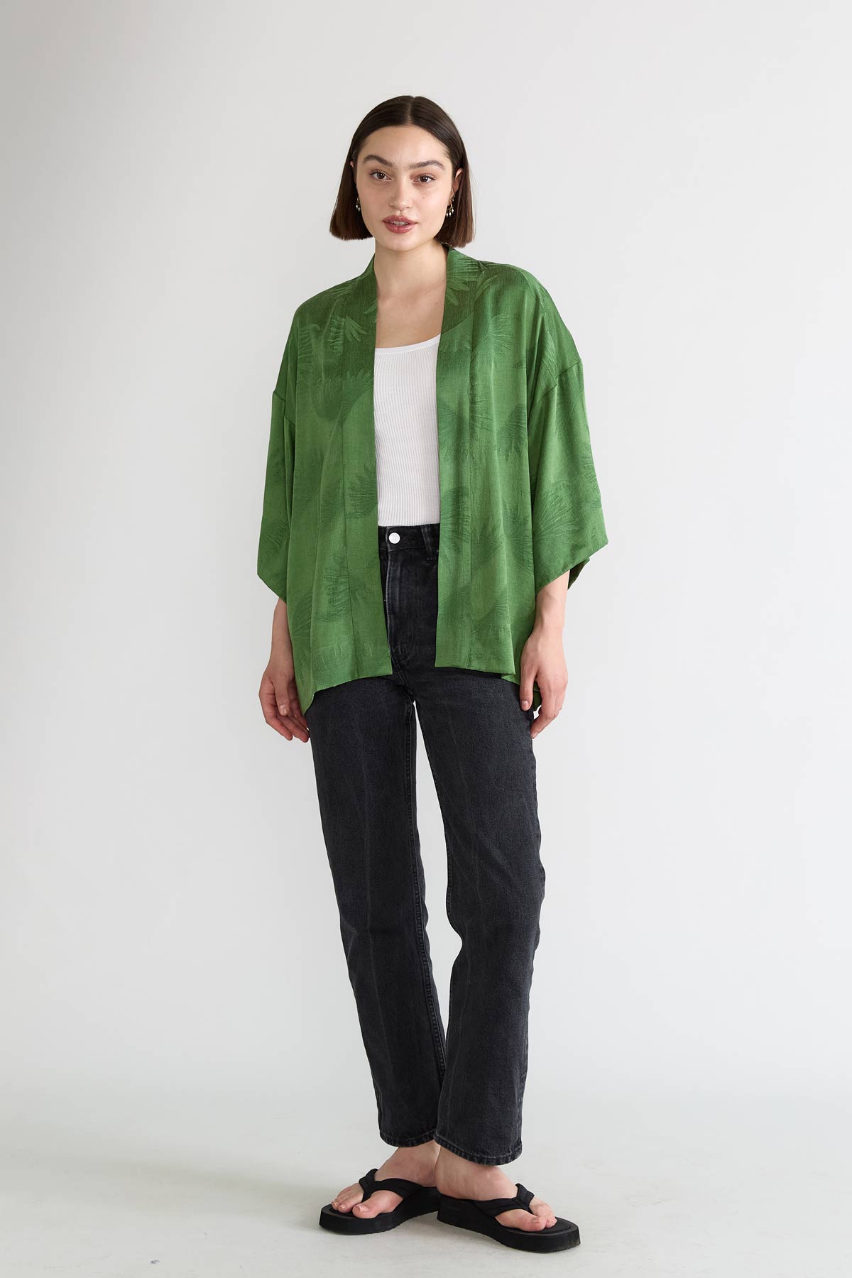 matcha Luxurious Everyday Kimono