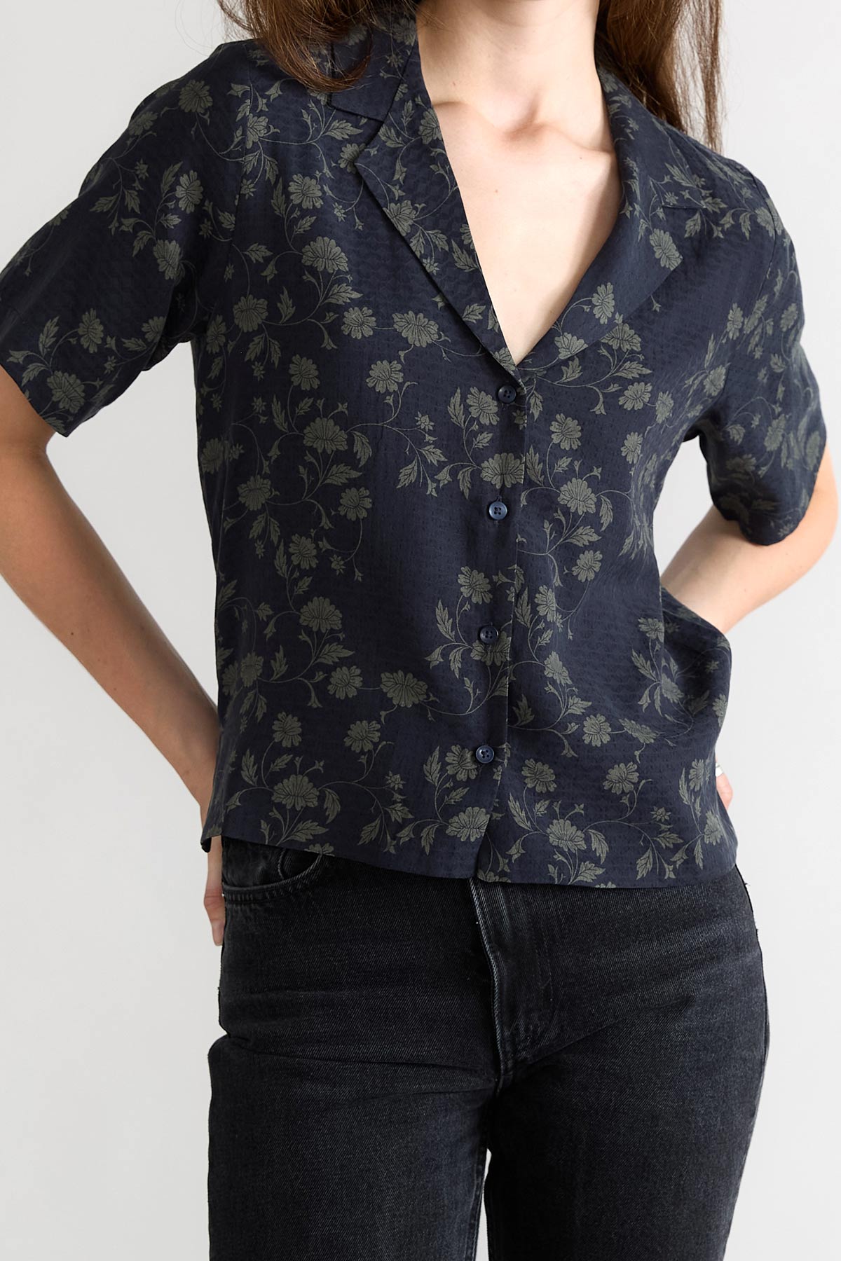 midnight Better-Than-Silk Bowling Shirt