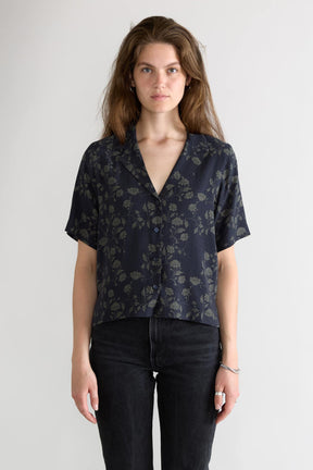 midnight Better-Than-Silk Bowling Shirt