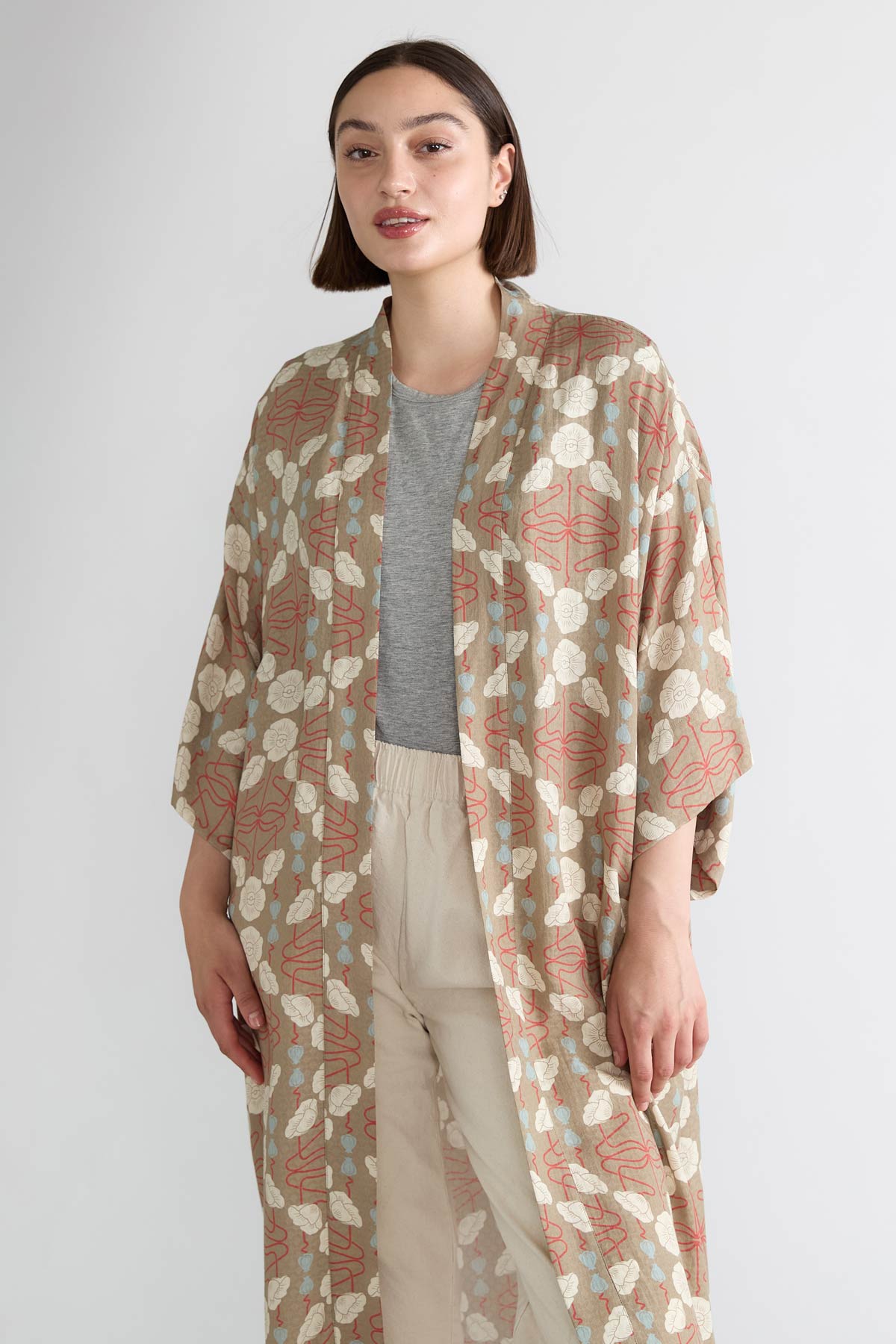 patina Besser-als-Seide Kimono