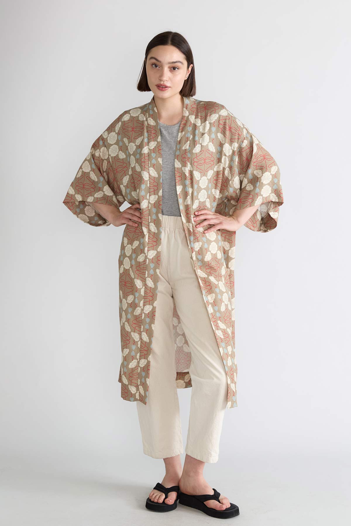 patina Besser-als-Seide Kimono