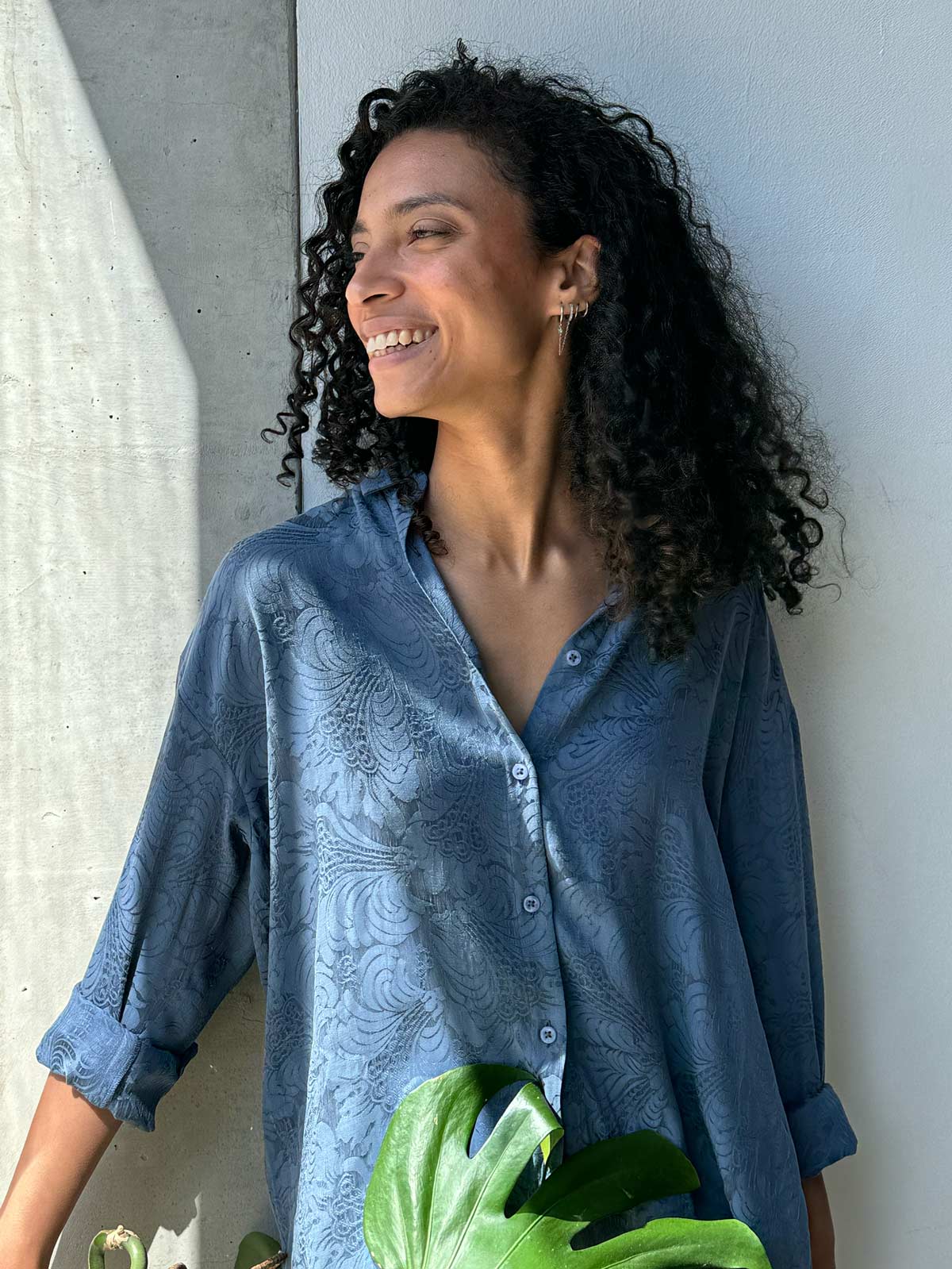 Mona Hemd Zen Indigo
