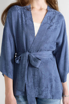 zen indigo Luxurious Everyday Kimono