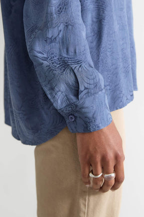 zen indigo Better-Than-Silk Shirt