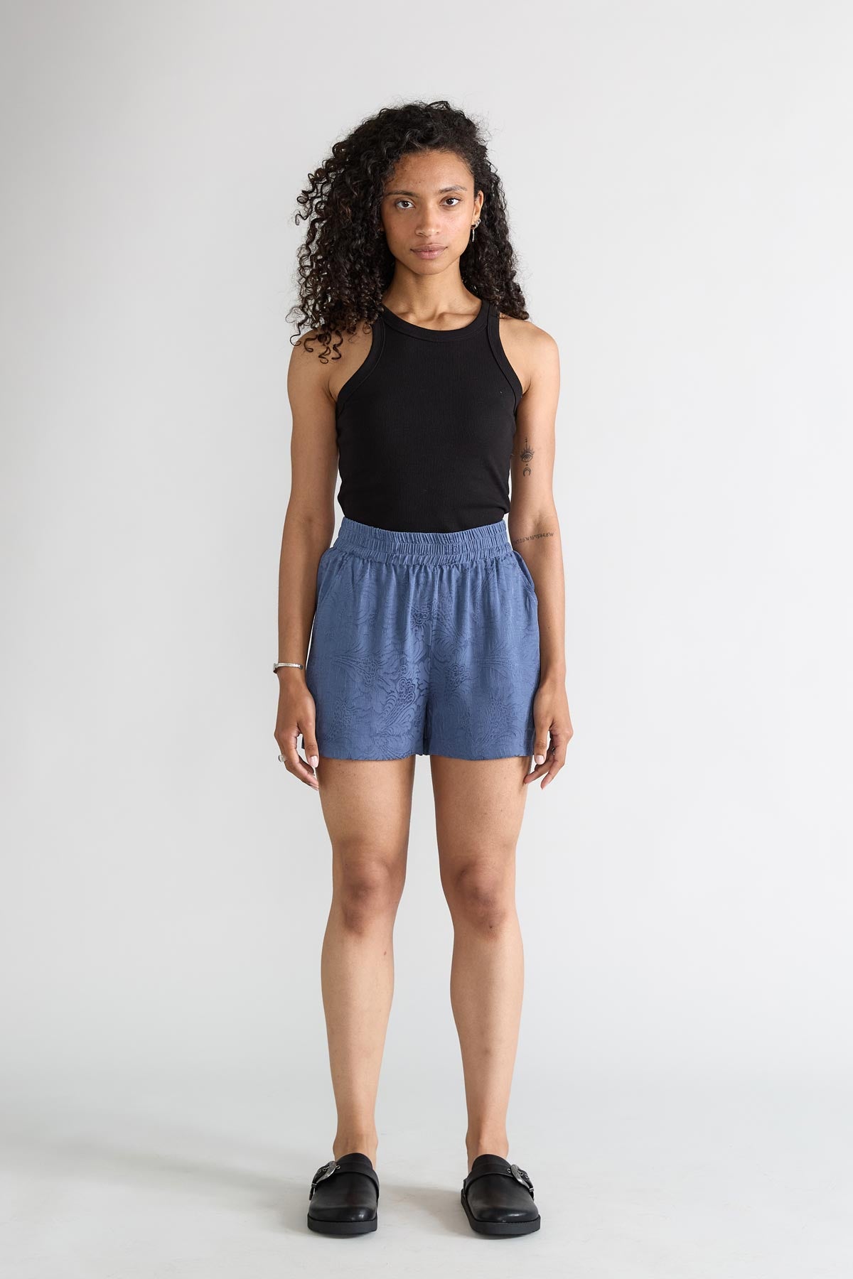 zen indigo Leichte Reiseshorts