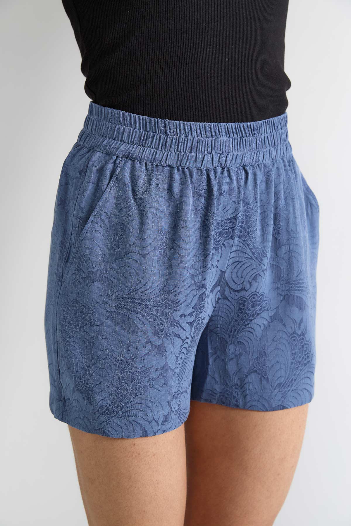 zen indigo Leichte Reiseshorts