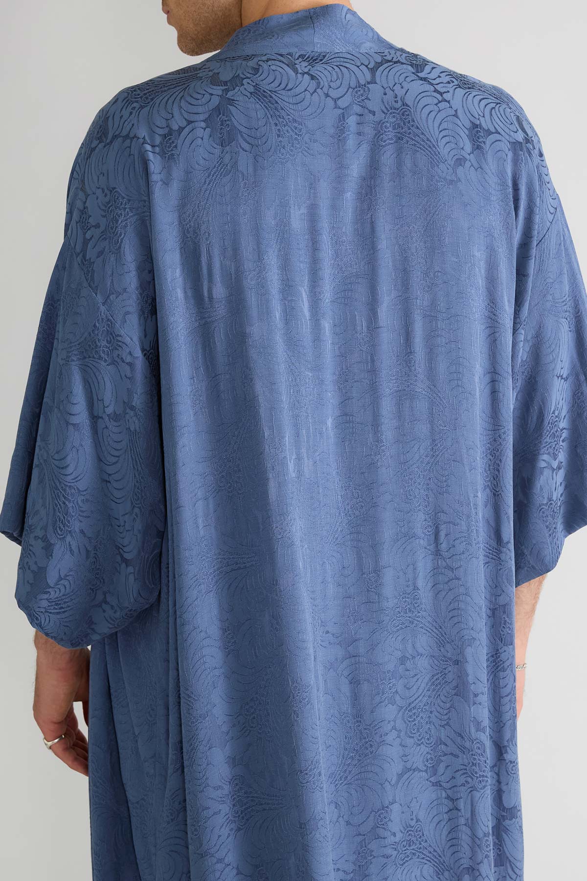 zen indigo Better-Than-Silk Kimono