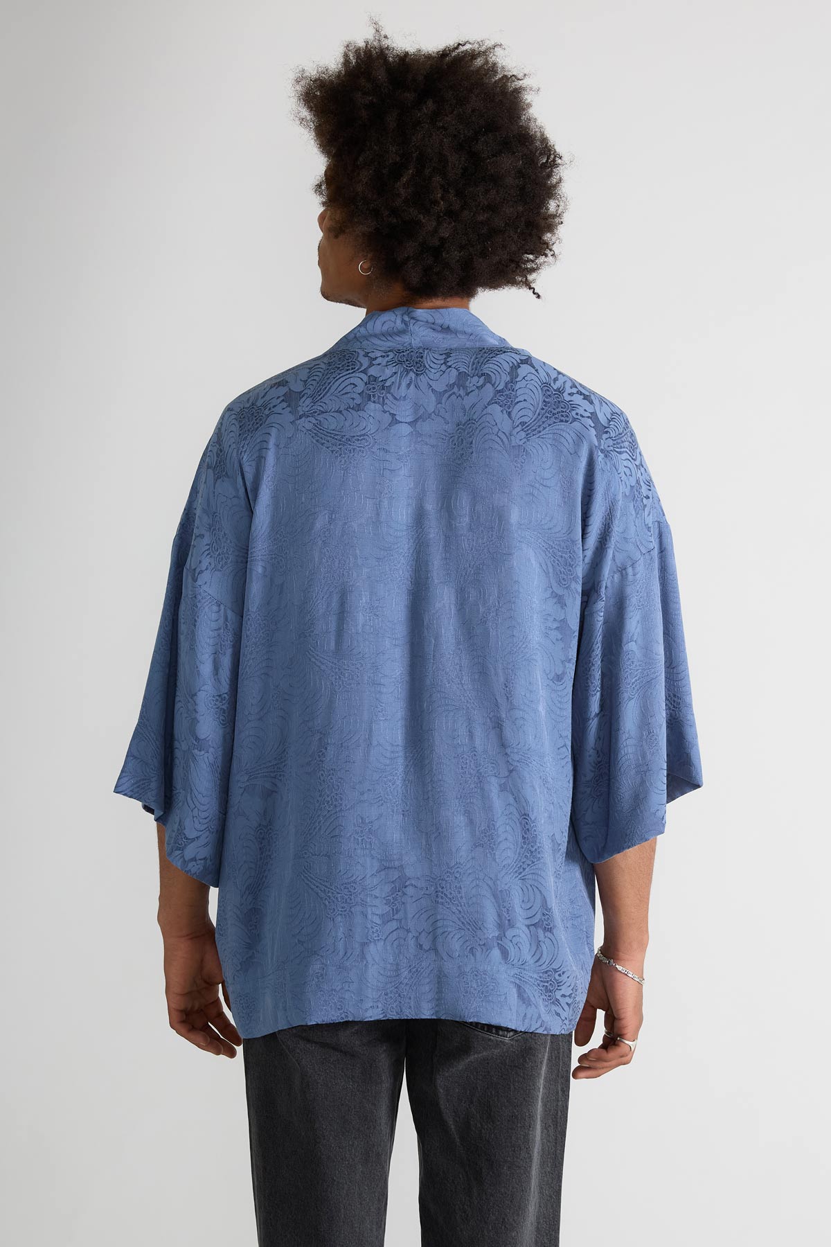 zen indigo Luxuriöser Alltags-Kimono