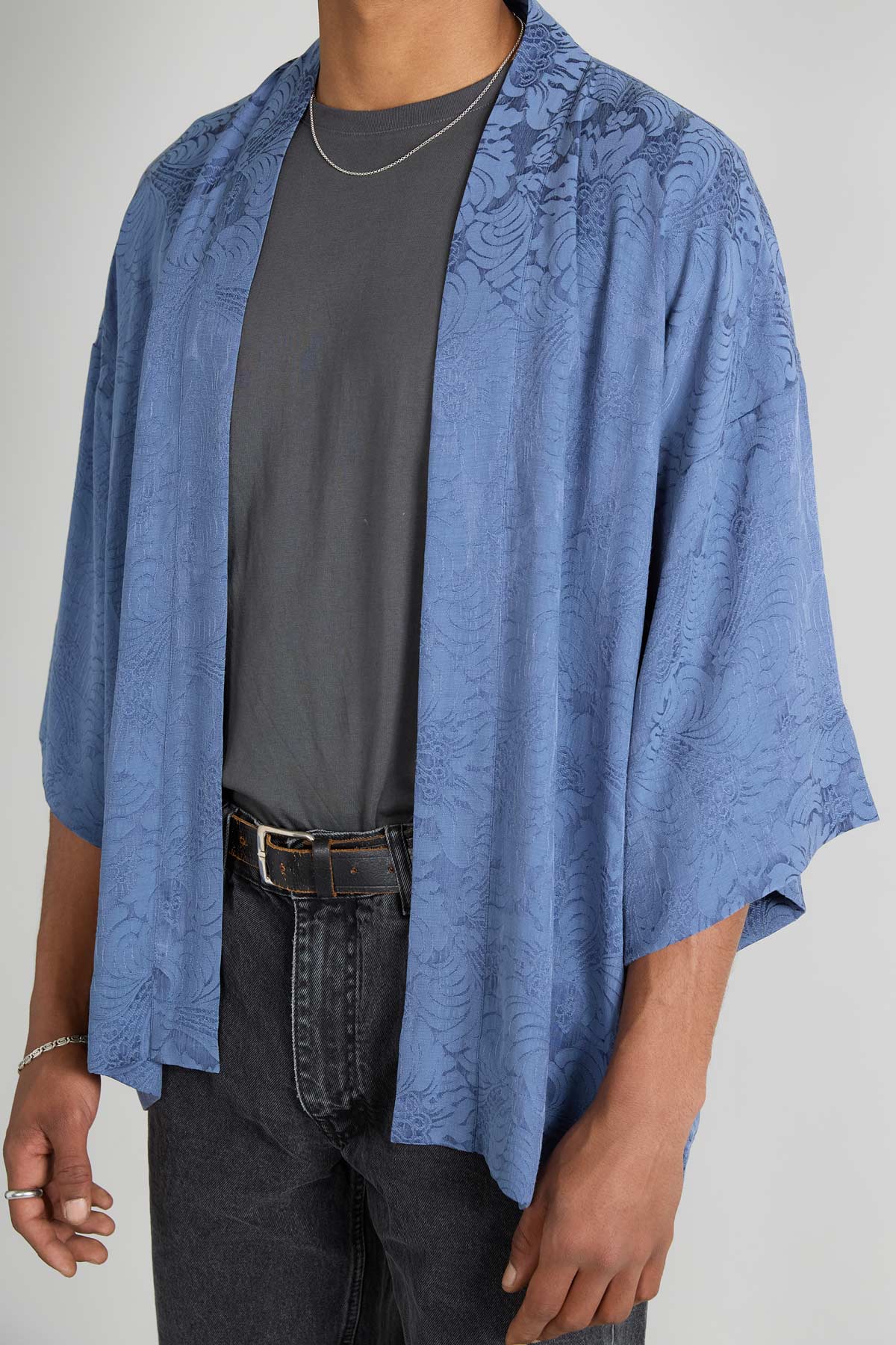 zen indigo Luxurious Everyday Kimono