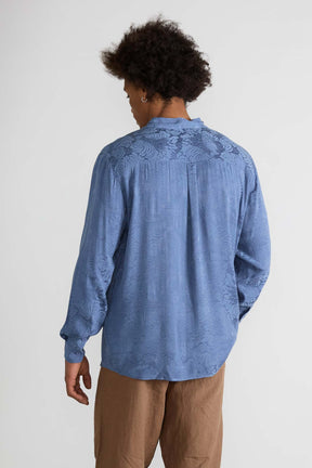 zen indigo Better-Than-Silk Shirt