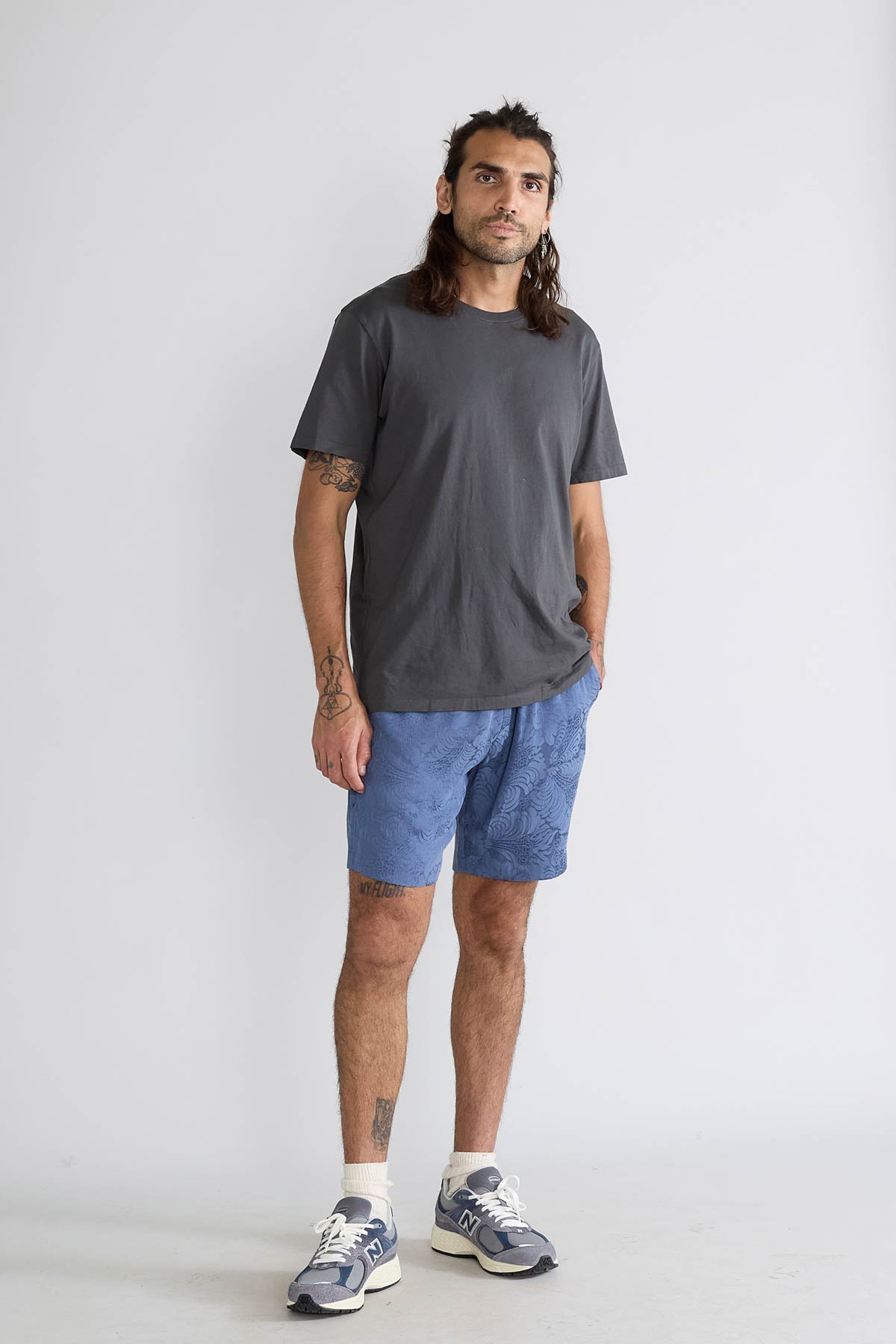 zen indigo Leichte Reiseshorts