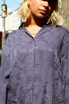 zen indigo Better-Than-Silk Shirt