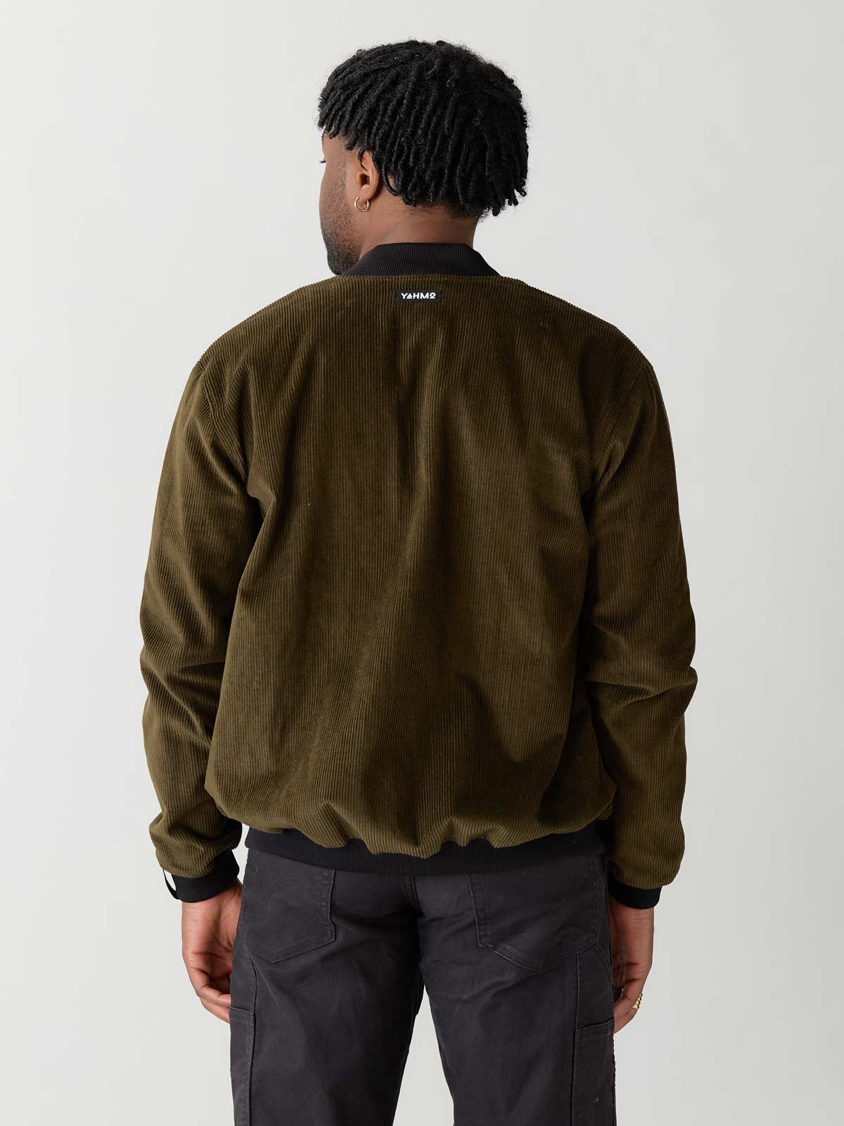 bloom/olive Reversible Bomber Corduroy