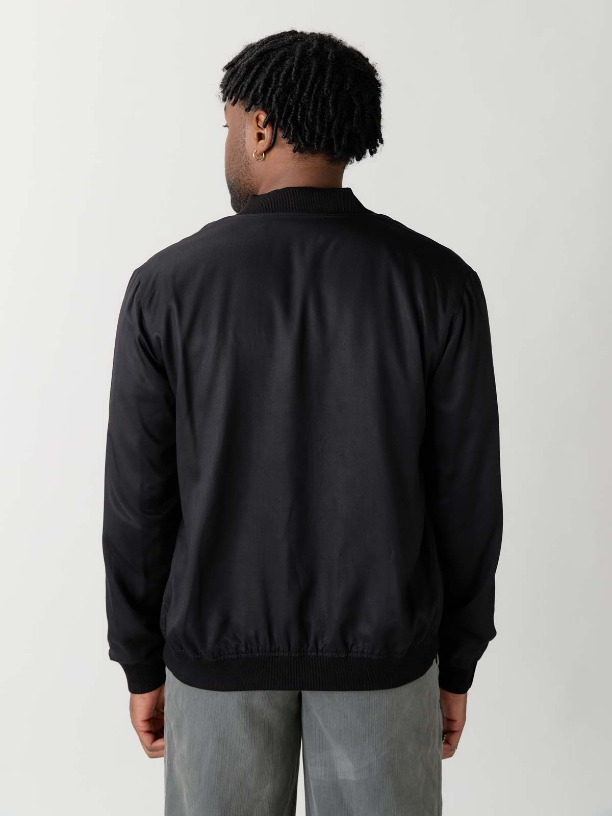 chestnut/black Reversible Bomber