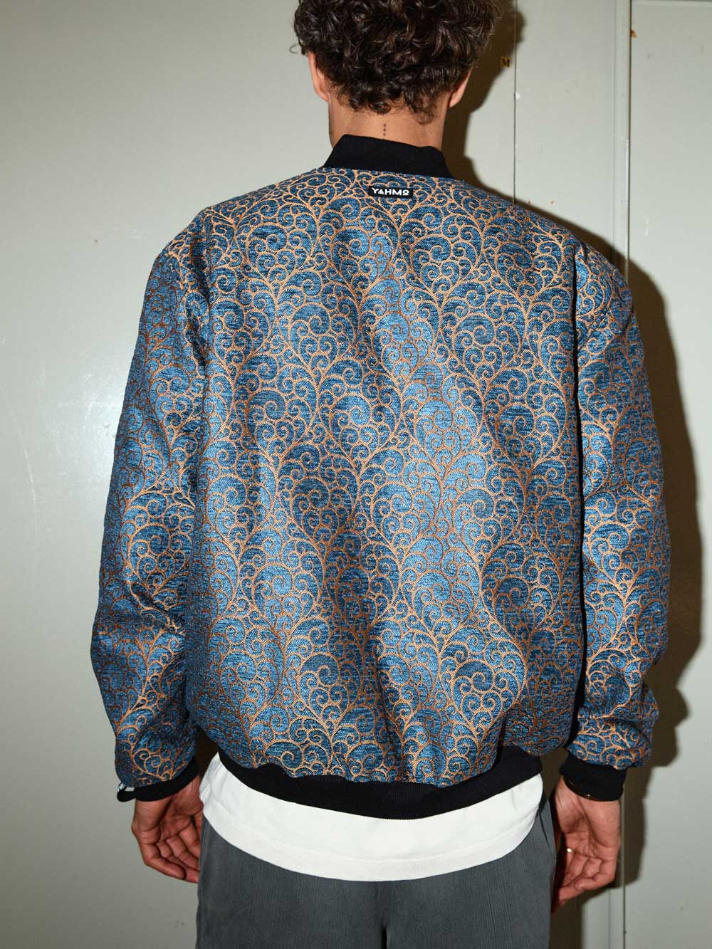 copper/black Reversible Sofa Bomber