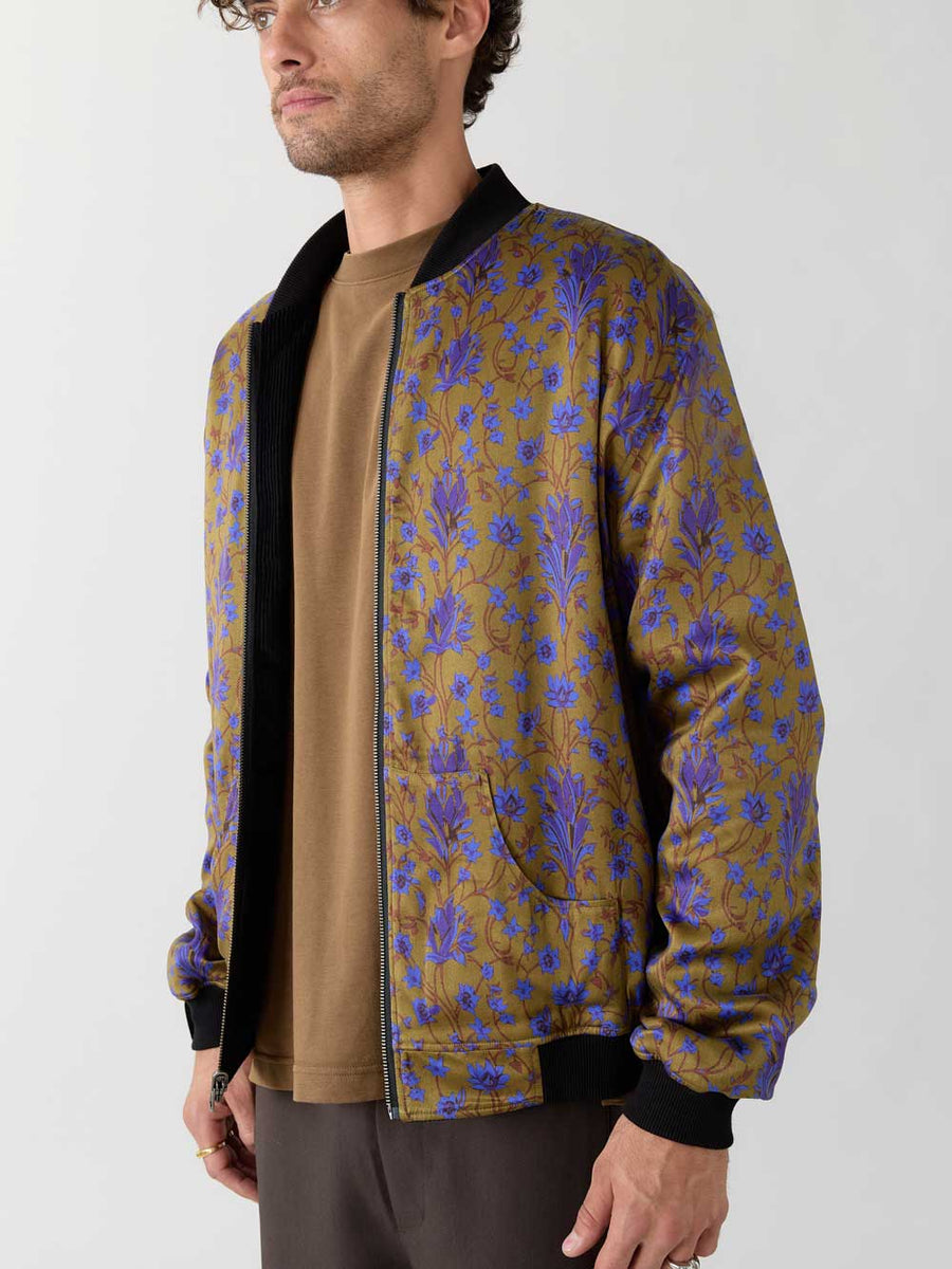 dragonfly/black Reversible Bomber Corduroy