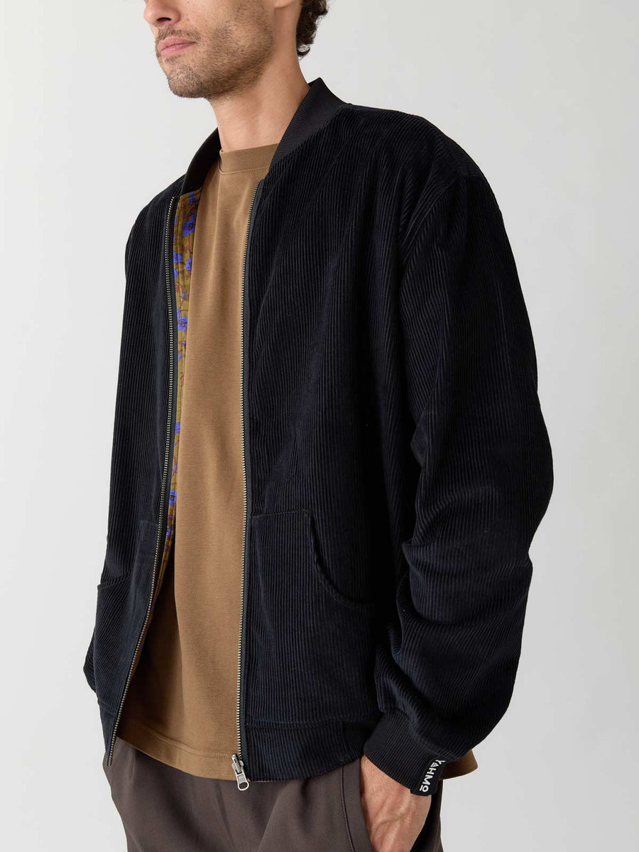 dragonfly/black Reversible Bomber Corduroy