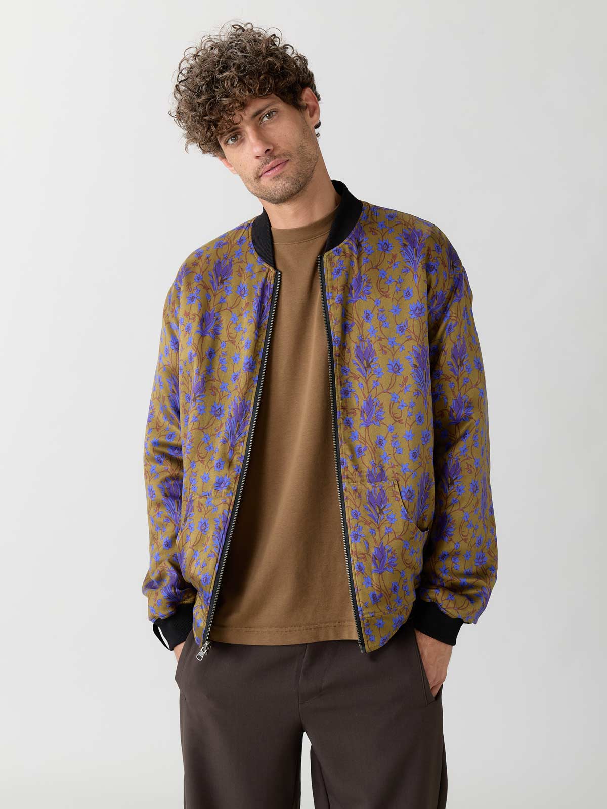 dragonfly/black Reversible Bomber Corduroy