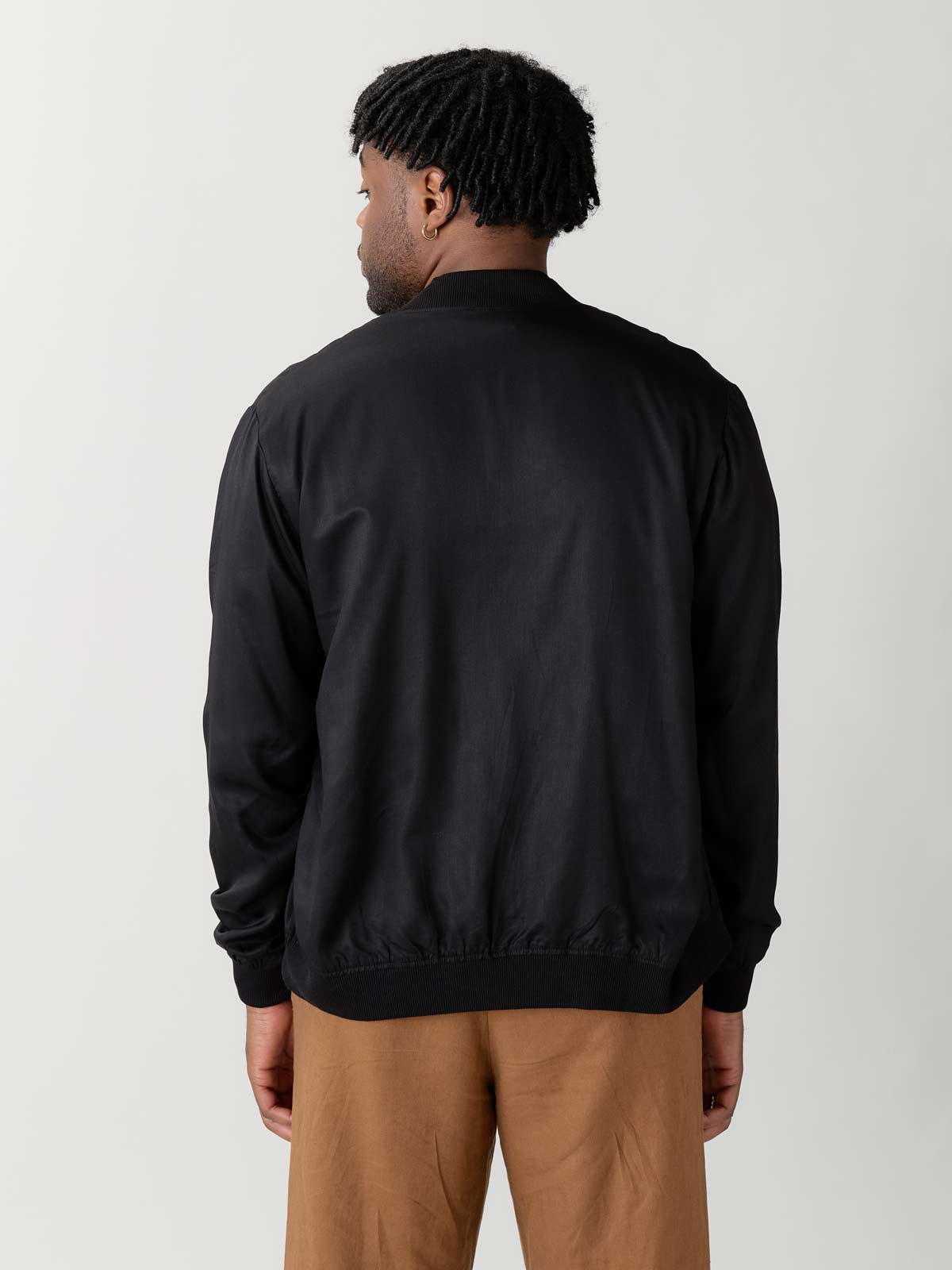 artdeco/black Reversible Bomber