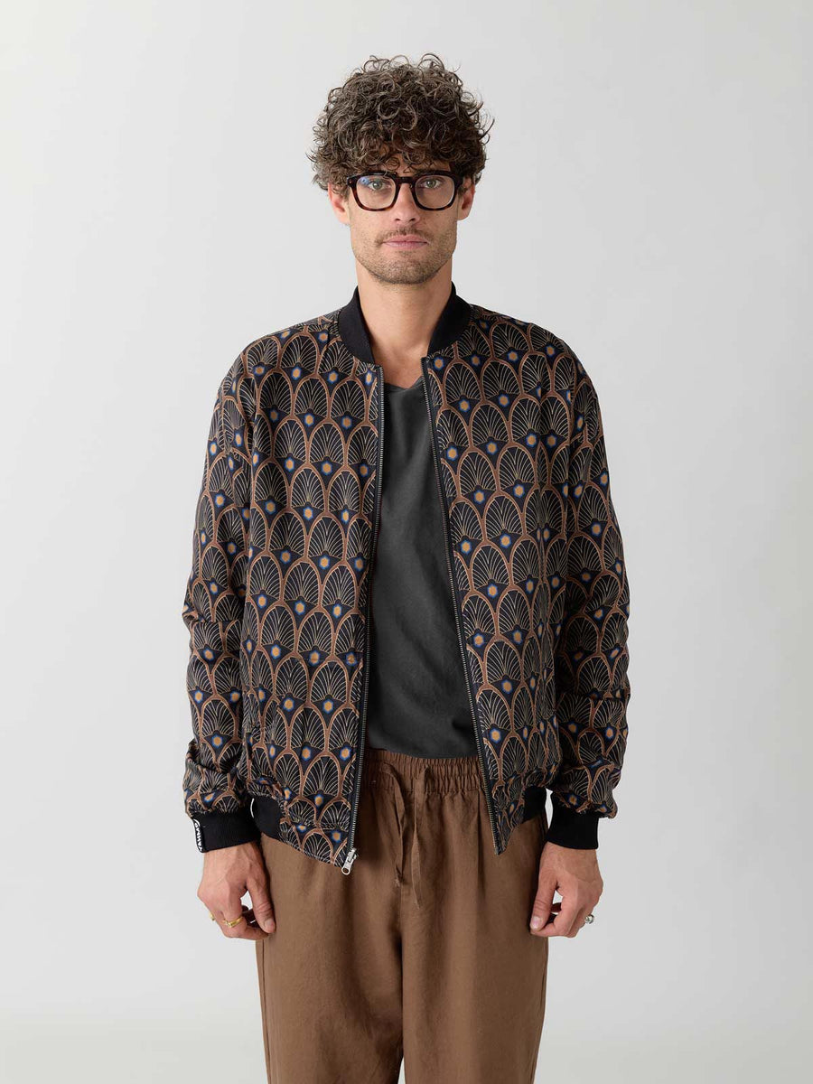 Oskar Reversible Bomber Jacket metropolis/black