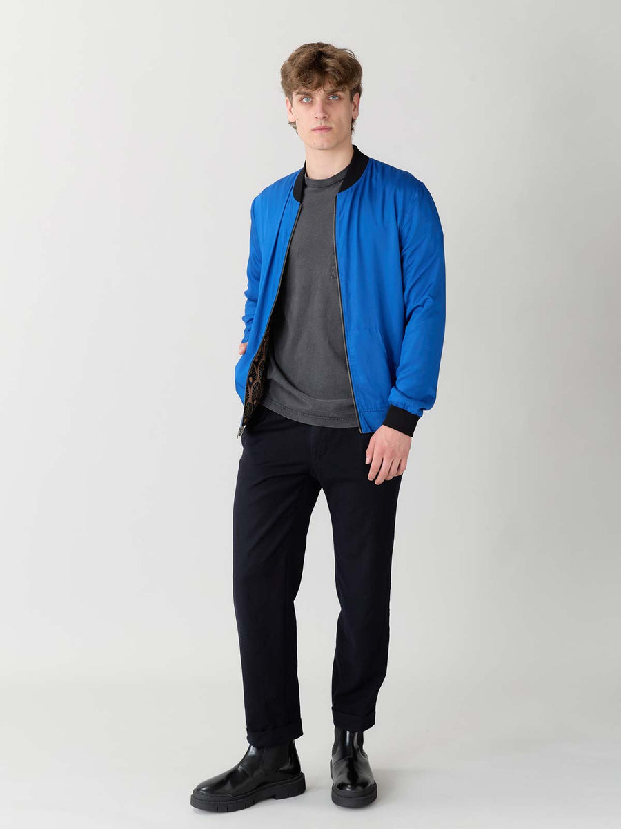 metropolis/blue Reversible Bomber