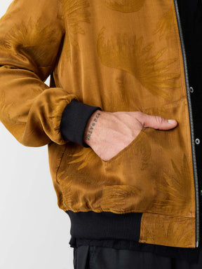 sandalwood/black Reversible Bomber