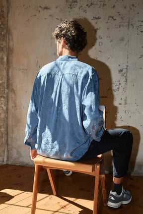 zen indigo Better-Than-Silk Shirt