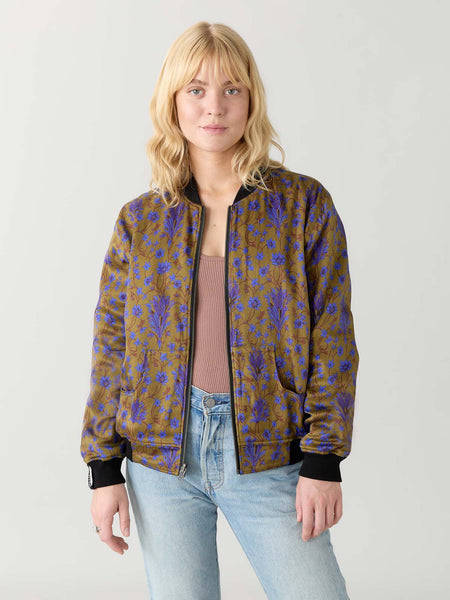 ジャケット・アウター 2000s diagonal button fly jacket Elsa Reversible Bomber Jacket Dragonfly/Black