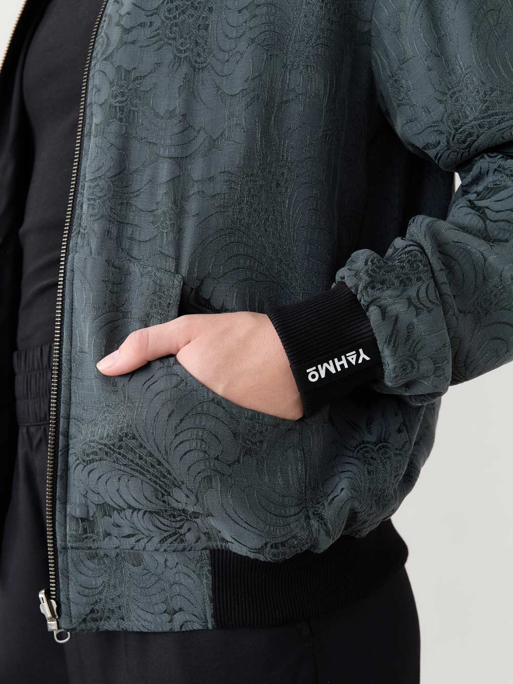 eclipse/black Reversible Bomber