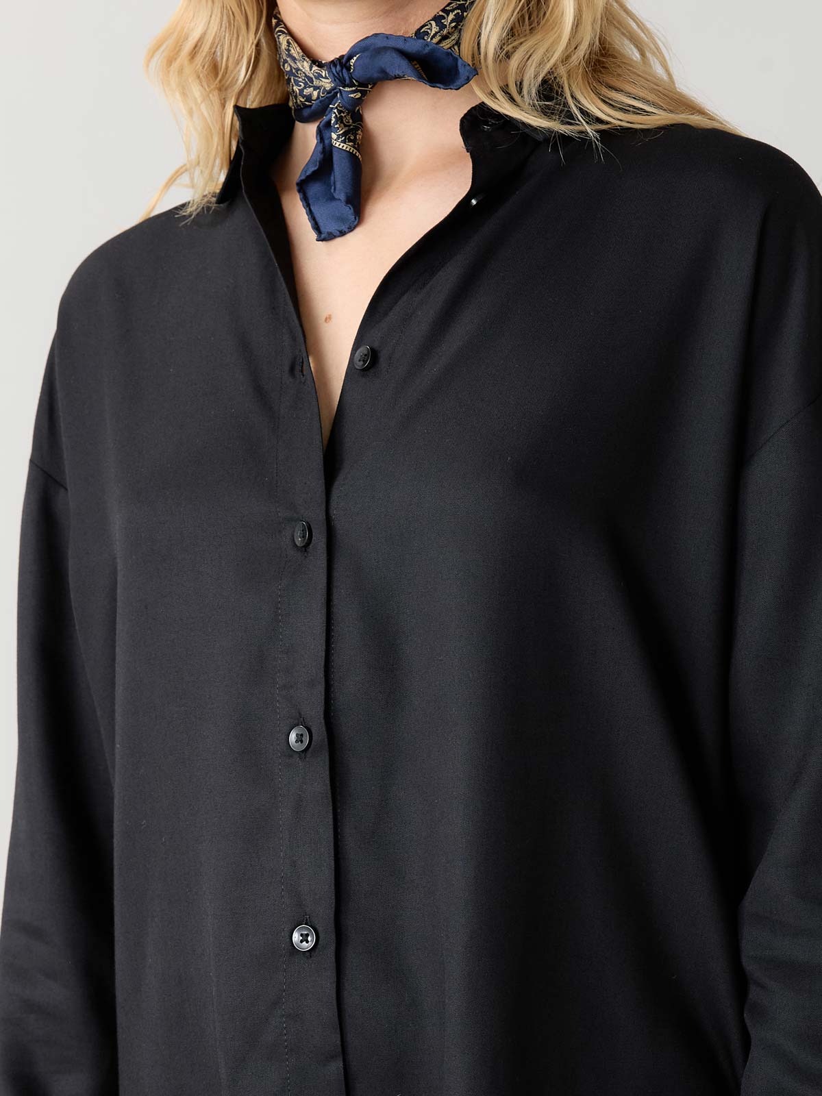 black Shirt made from TENCEL™️ Lyocell