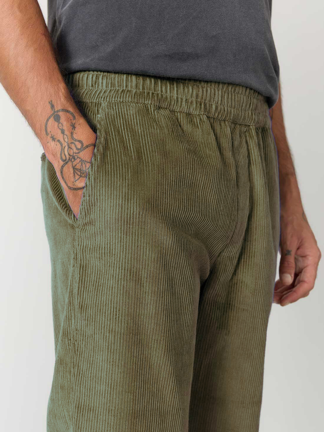 olive Corduroy Pants