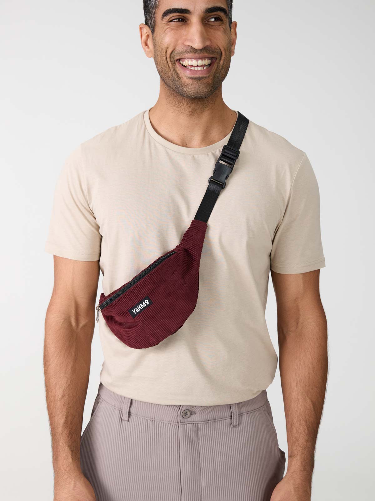 wine Corduroy Bum Bag