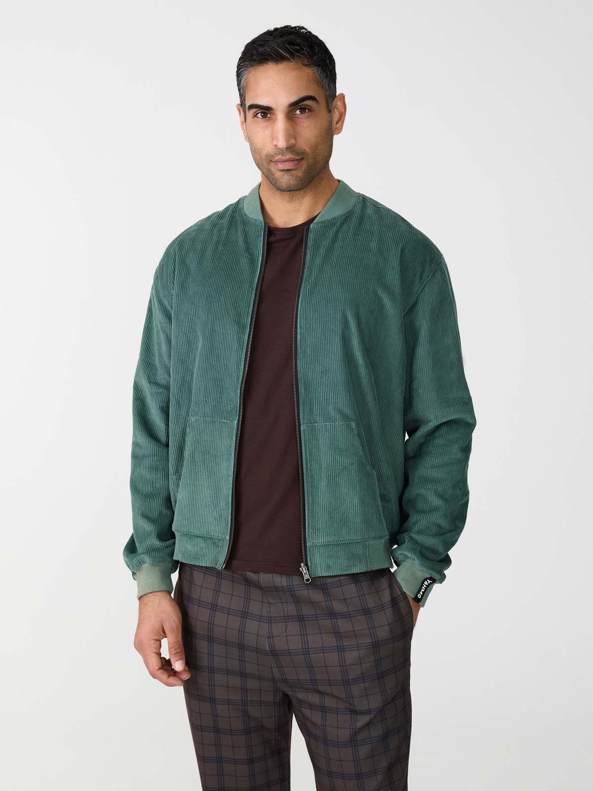 atlas/teal Reversible Bomber Corduroy