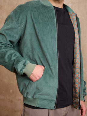 atlas/teal Cord Wendejacke