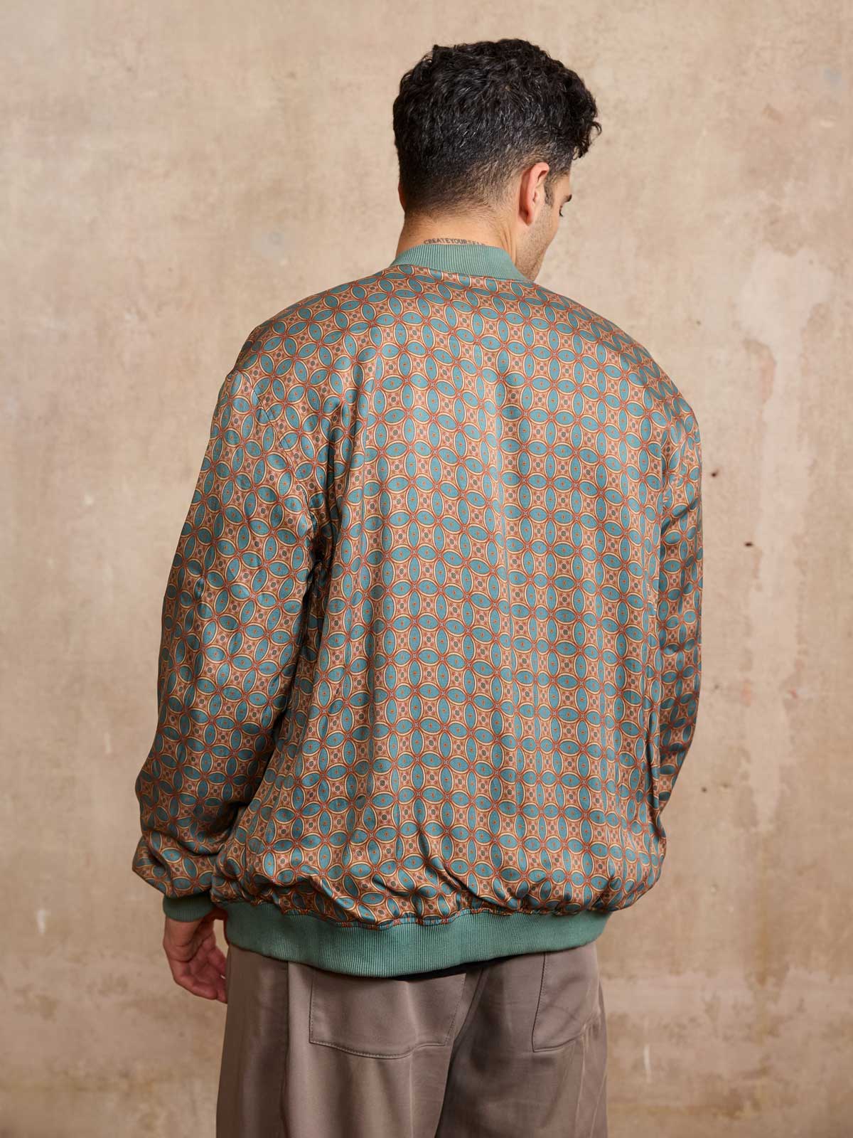 atlas/teal Reversible Bomber Corduroy