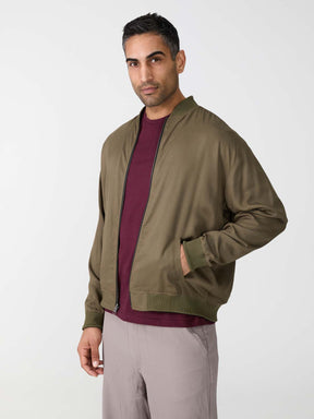 leo/olive Fred Reversible Bomber Jacket