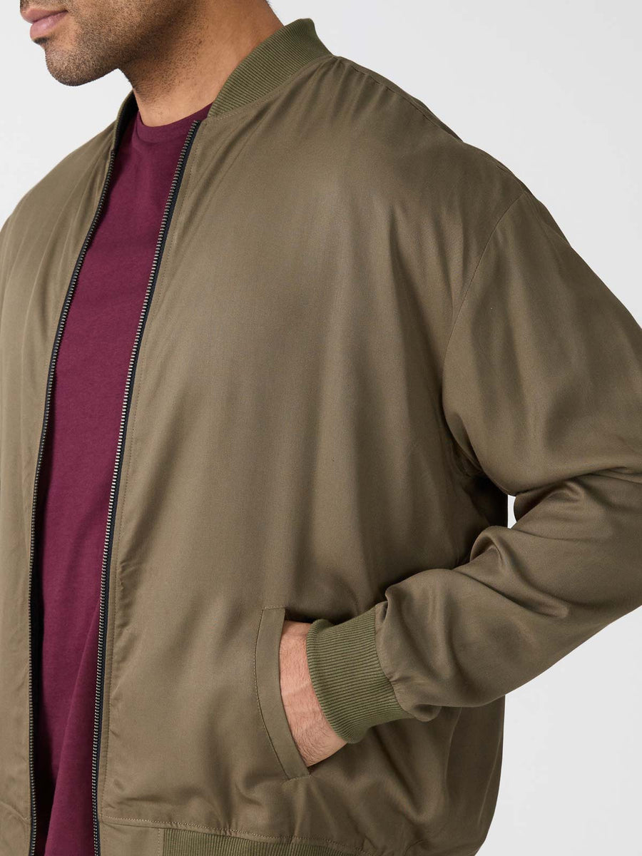 leo/olive Fred Reversible Bomber Jacket